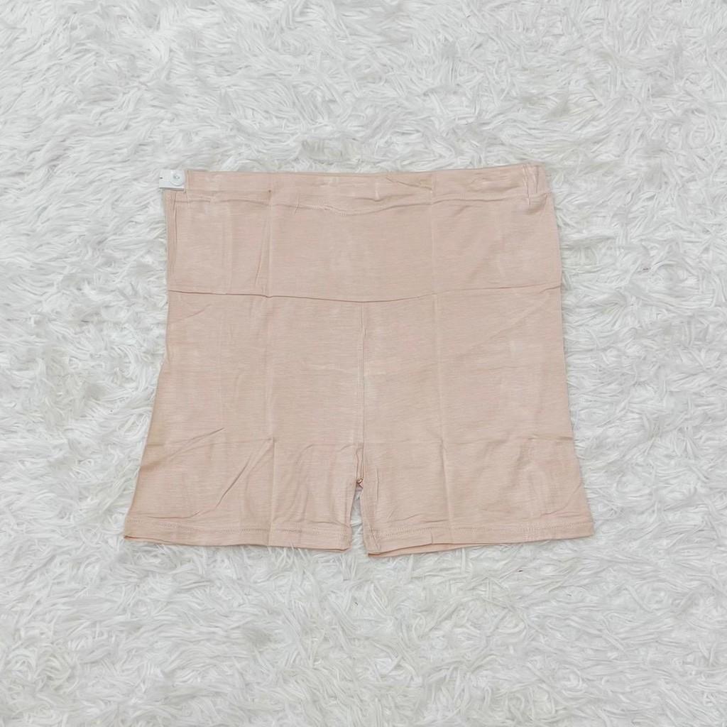 Quầu bầu mặc váy trơn đệm bụng Cotton dành cho mẹ bầu - Da