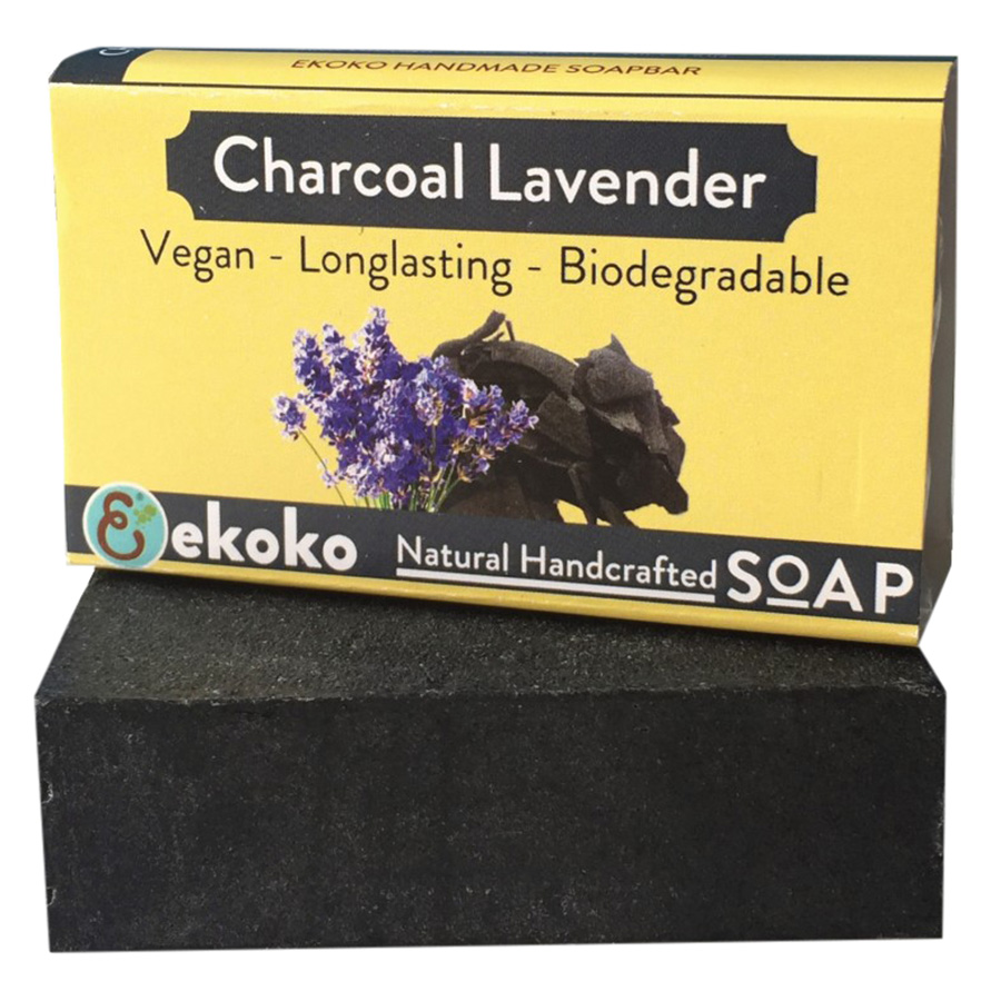 Xà Phòng Handmade Ekoko Charcoal Lavender (100g)