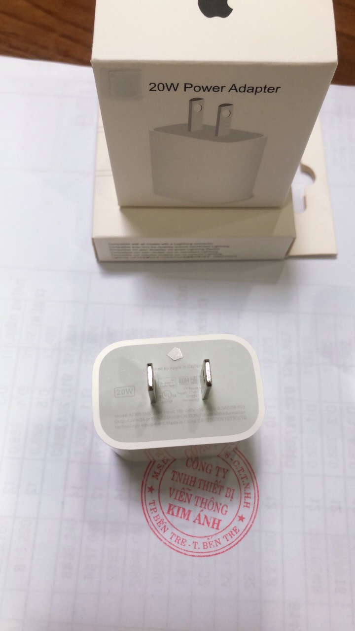 Cóc sạc nhanh PD 20W chân cắm L, sạc nhanh vào pin, bảo hành 1 năm