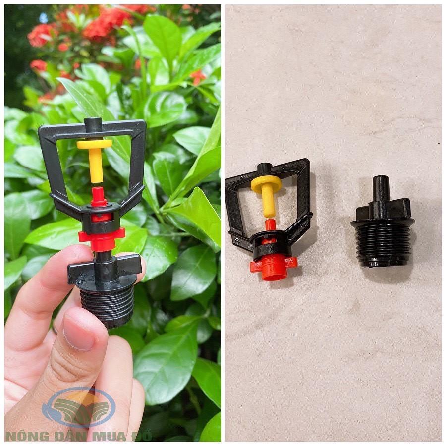 Combo 10 Ren ngoài 21 nối thẳng béc tưới đuôi 6ly