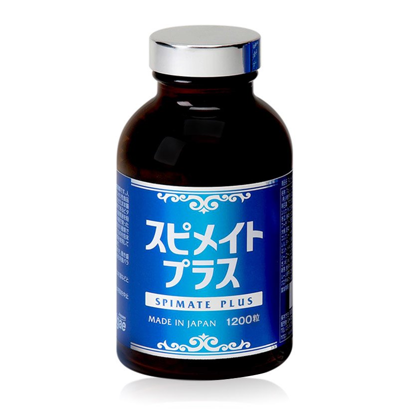 Tảo Spirulina Spimate Plus 1200 viên bổ sung vitamin, rau xanh - Nội địa Nhật Bản