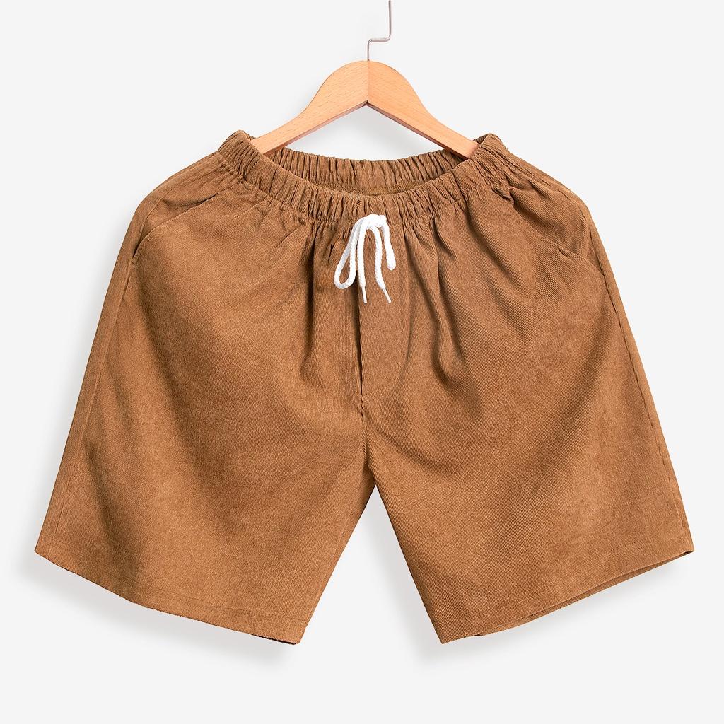 Quần ngố Nhung Tăm Nam Nữ JBAGGY Form Unisex Chất Thoáng Mát Trẻ Trung Năng Động.