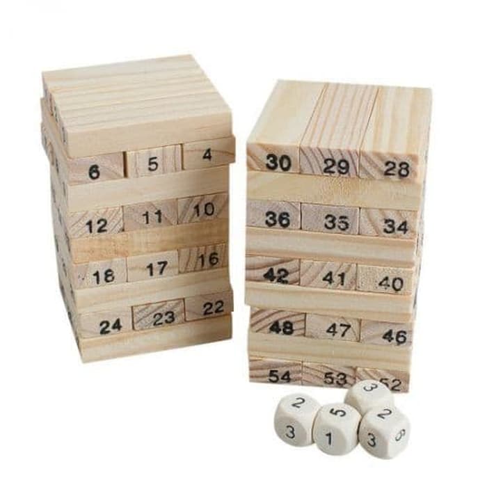 BỘ ĐỒ CHƠI RÚT GỖ WISS TOY và 4 xúc xắc - BY9020