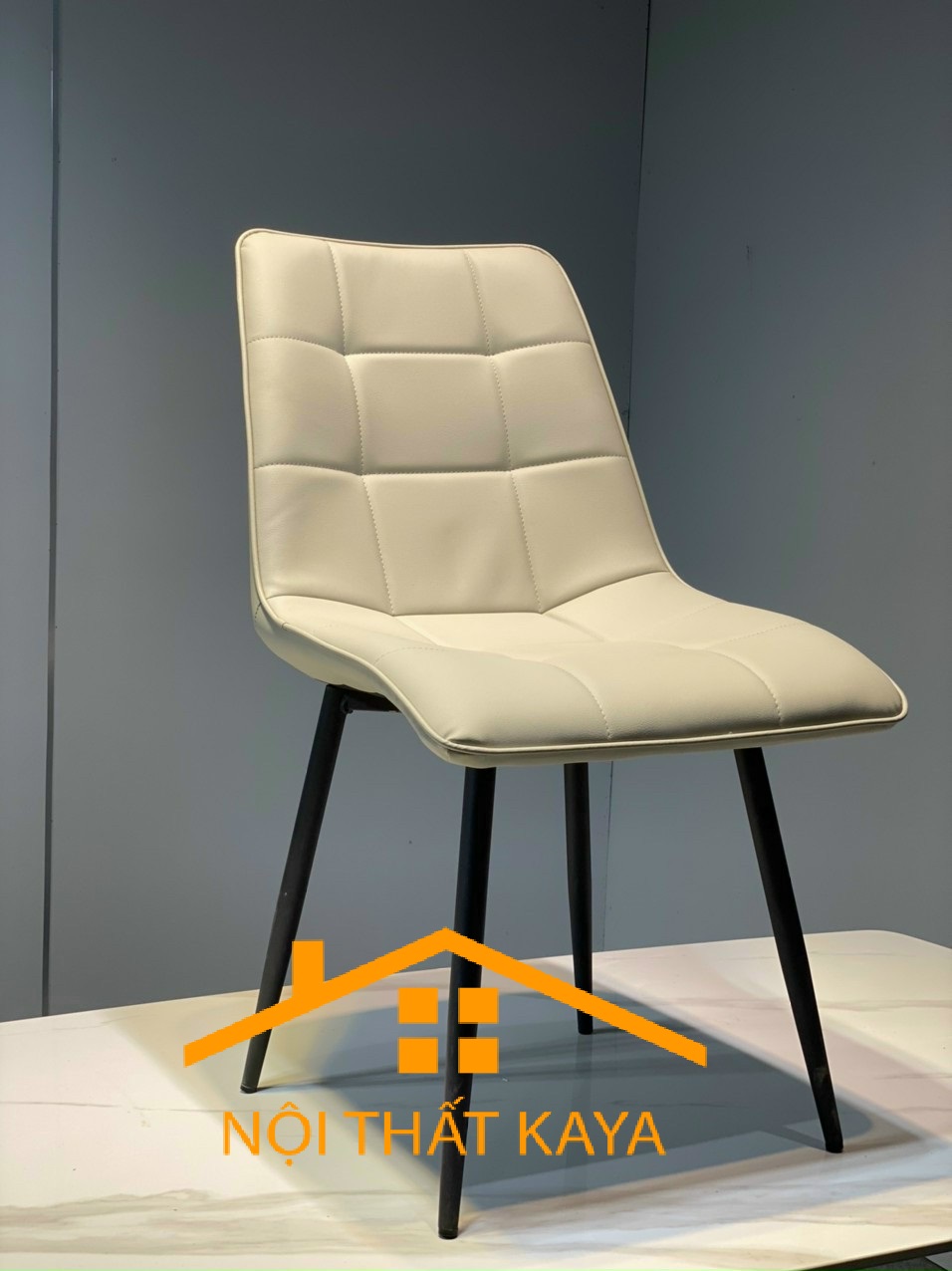 Ghế Camila Nhập Khẩu Bọc Da Microfiber Cao Cấp - Khung và chân ghế bằng Thép Carbon sơn tĩnh điện chống rỉ sét KY-GH10