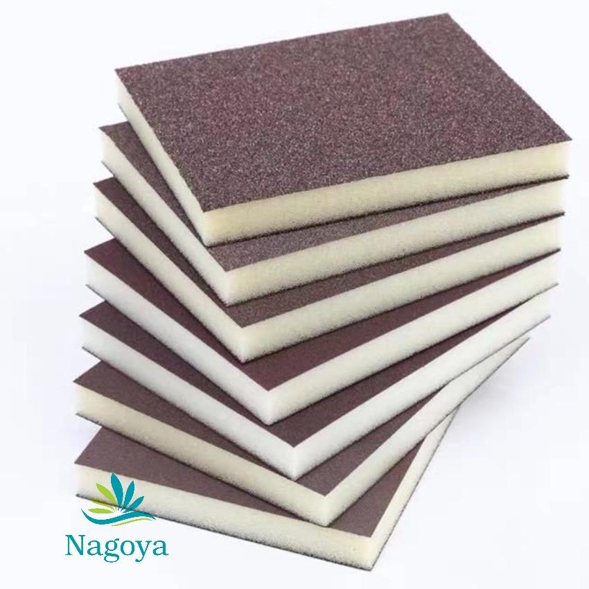 Sét 5 miếng nhám xốp chà nồi, gỗ đa năng