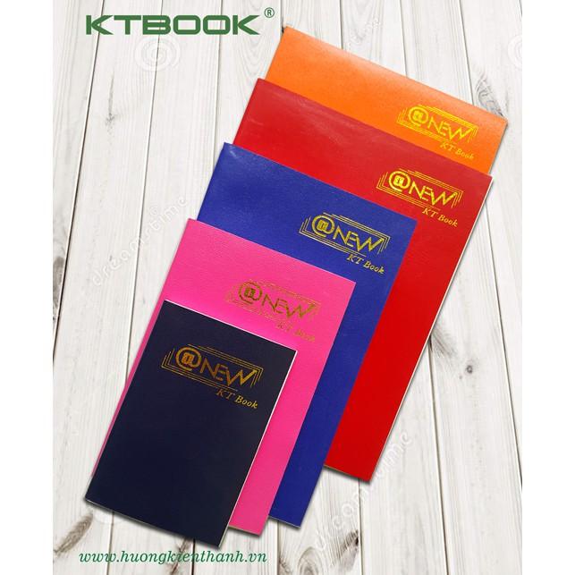 Gói 10 cuốn Sổ tay ghi chép Bìa Da Mềm KTBOOK Cao Cấp kích thước A6 - 110 trang giấy ruột caro