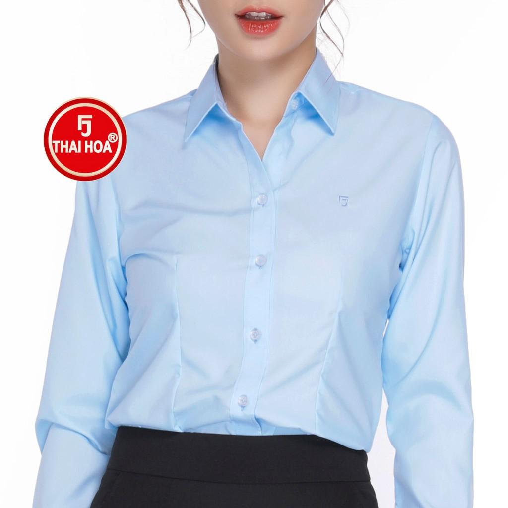 Áo sơ mi thời trang Thái Hòa 047-06-01 vải cotton thoáng mát đa dạng màu sắc