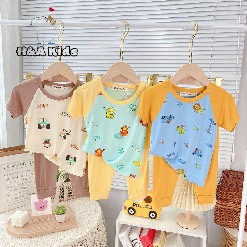 MINKY MOM Bộ Tay Ngắn Quần Dài Siêu Xinh