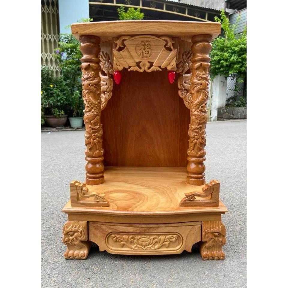 bàn thờ vip , đồ thờ cúng Bàn thờ thần tài ông địa gỗ Gõ Đỏ 40 x 60cm