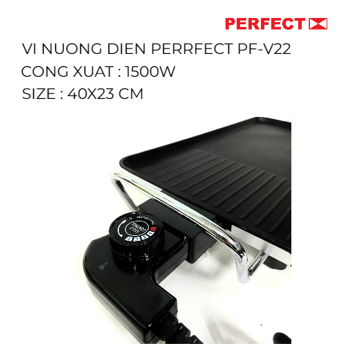 VỈ CHIÊN NƯỚNG PERFECT 1500W Hàng Chính Hãng