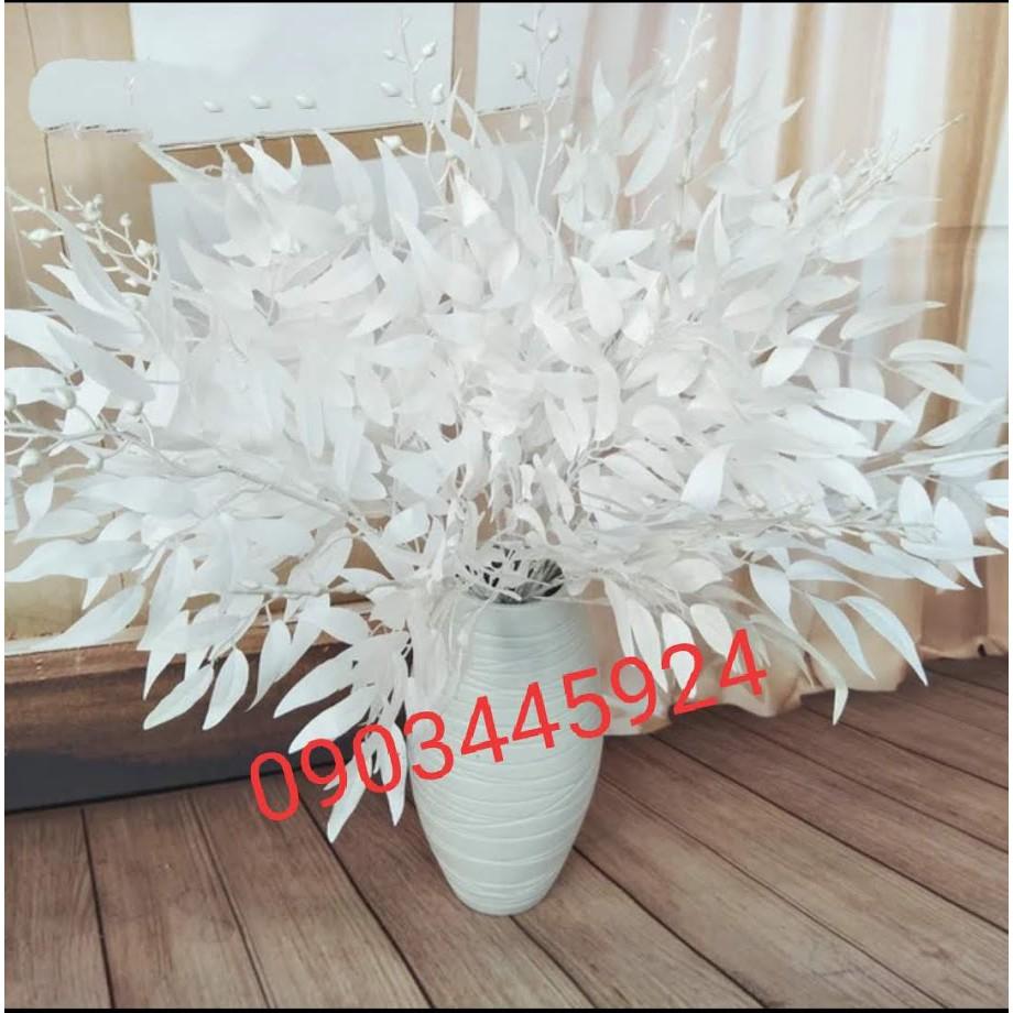 Lá Bạch Đàn Trang Trí Cắm Điểm 5 nhánh cao 55 cm