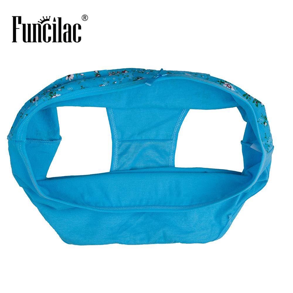 Plus Kích Thước Quần Lót Nữ Gợi Cảm Quần Lót Nữ In Hoa Bé Gái Quần Đùi Ren Dùng Thân Thiết Cho Nữ Nữ 5 Cái/lốc Funcilac