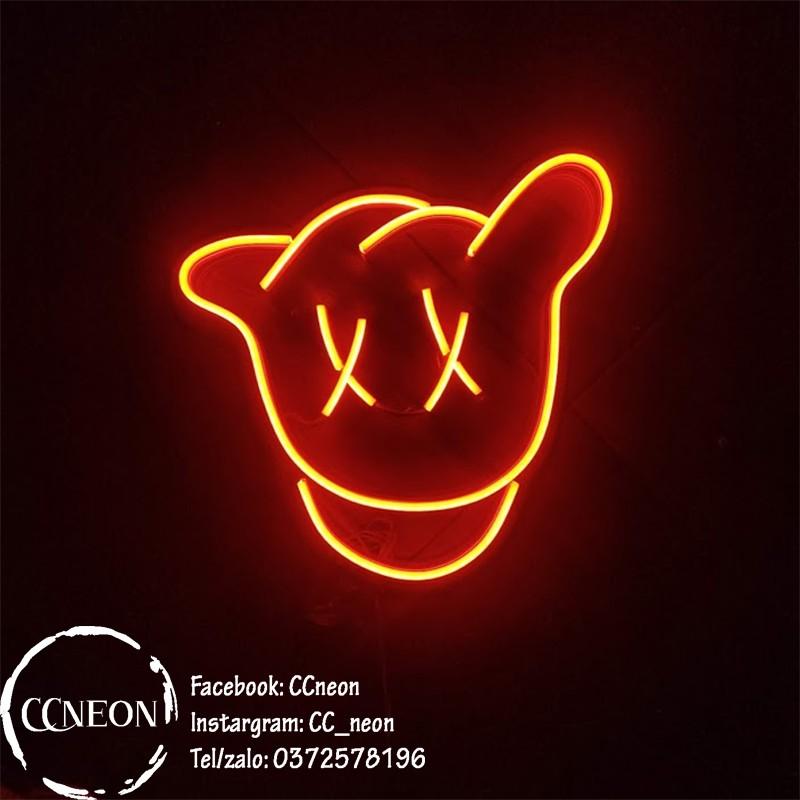 Đèn Led Neon Sign Trang Trí Hình Bàn Tay