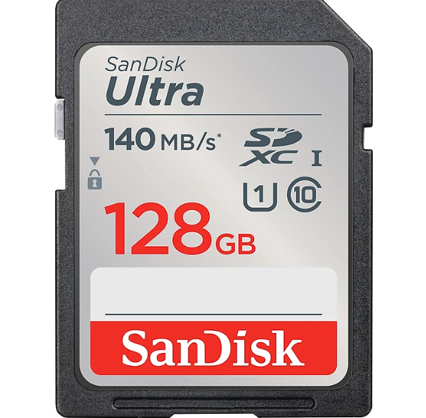 Thẻ nhớ SDXC SanDisk Ultra tốc độ 140MB/s 128GB - Hàng Chính hãng