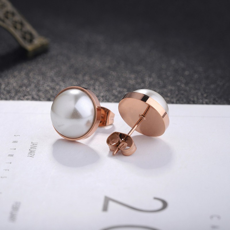 Bông Tai Ngọc Trai Titan Ko Han Rỉ TT 3645