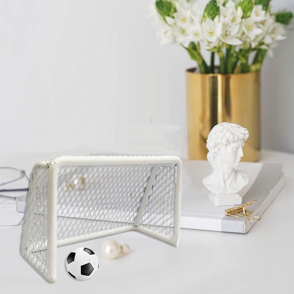 Kids Mini Soccer Goal 11x6.5x6cm Table Game Toy DIY Football Gate