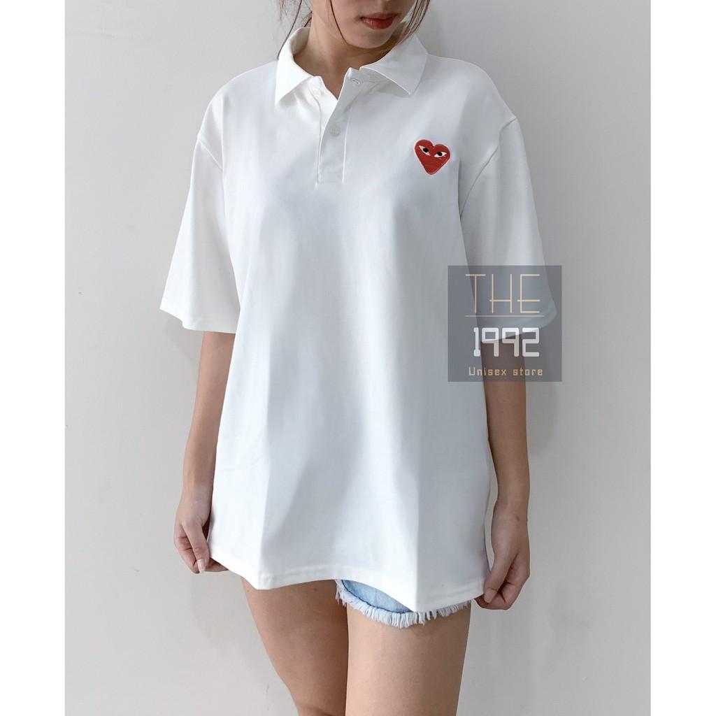 Áo phông cổ bẻ tay lỡ The 1992 Unisex Tim 2 màu full size M L XL