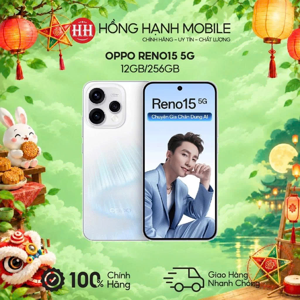 Điện Thoại Oppo Reno15 5G 12GB/256GB - Hàng Chính Hãng