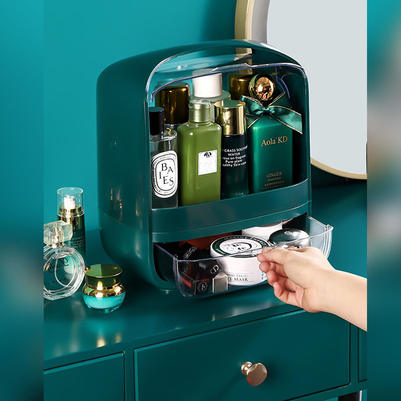 Tủ đựng đồ trang điểm để bàn, tủ trang điểm, tủ để gọn mỹ phẩm PR20