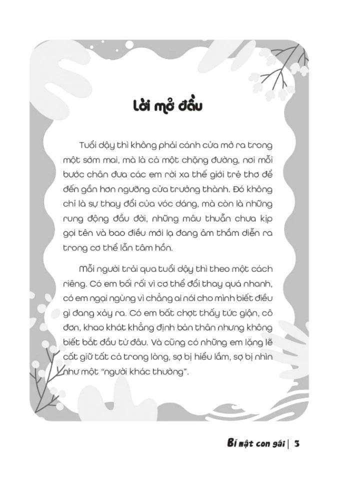 Sách - Cùng Con Bước Qua Tuổi Dậy Thì - Bí Mật Con Gái