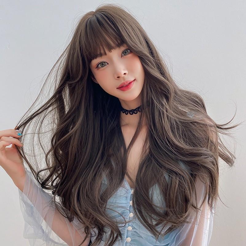 &lt;Kèm Clip&gt; Tóc Giả Nguyên Đầu Xoăn Bồng 2069