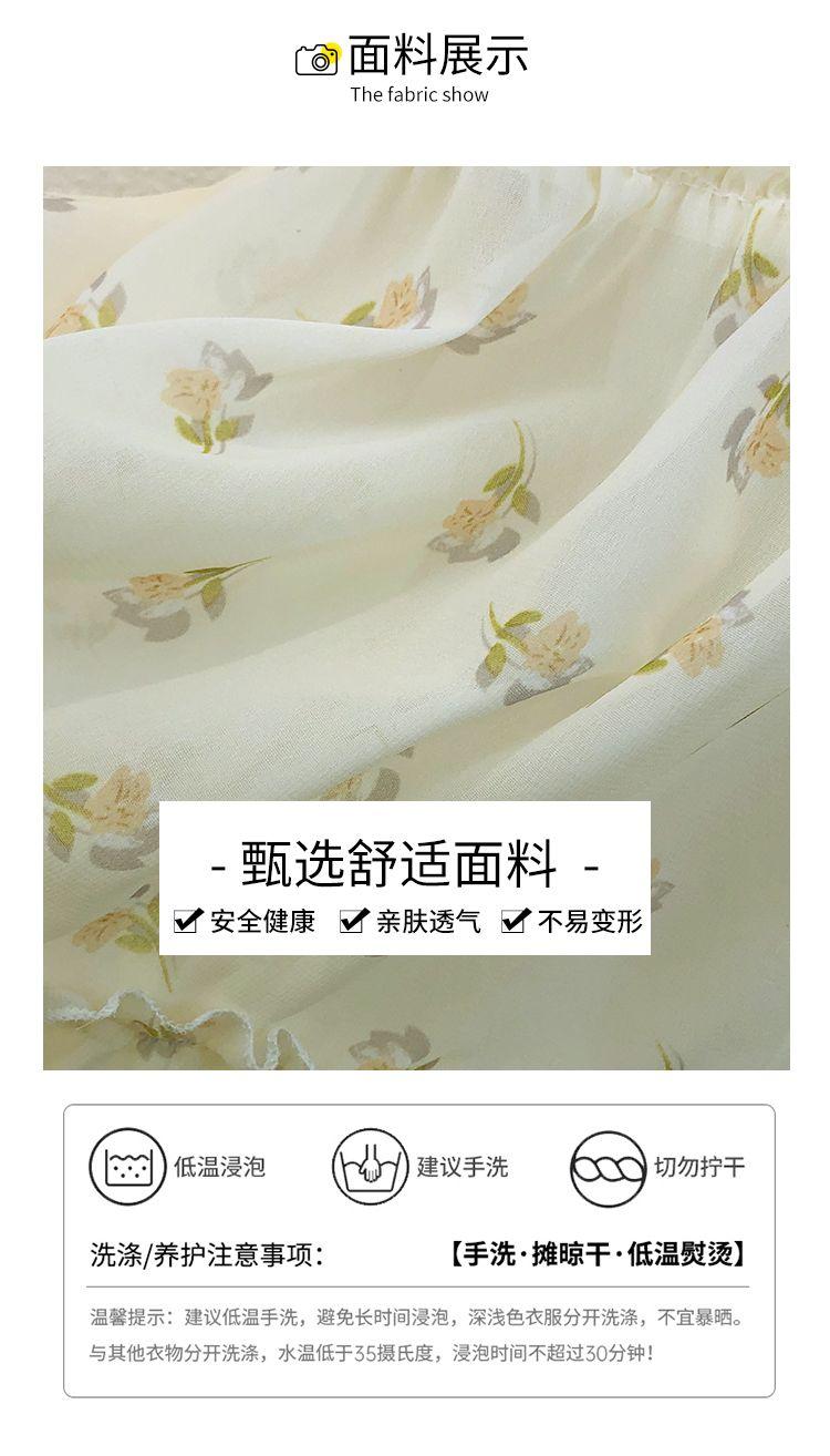 DONGSHOP HOT Váy bé gái mùa hè váy trẻ em hoa chiffon đầm 2023 bé gái lớn cô gái váy mùa hè siêu tiên