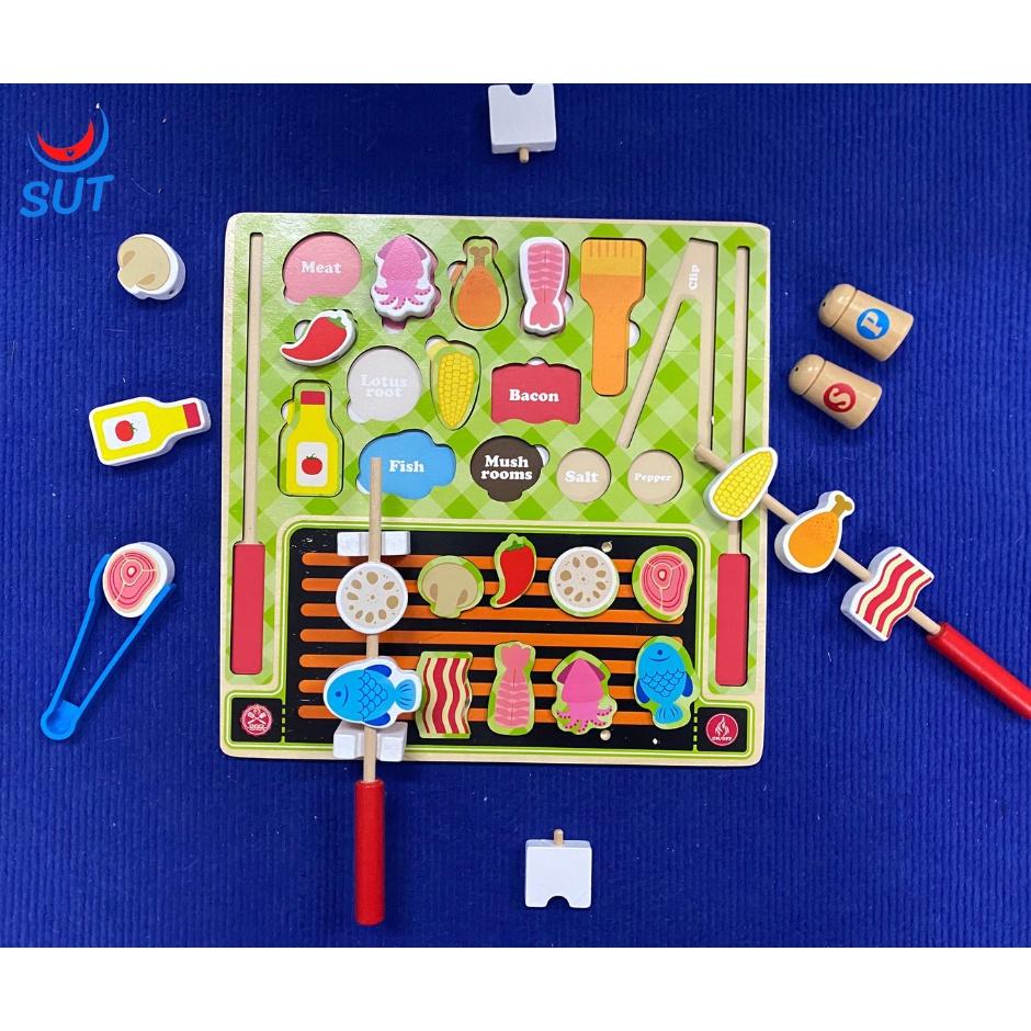 Bộ Đồ Chơi Nhà Bếp Cho Bé - Đồ Chơi Gỗ