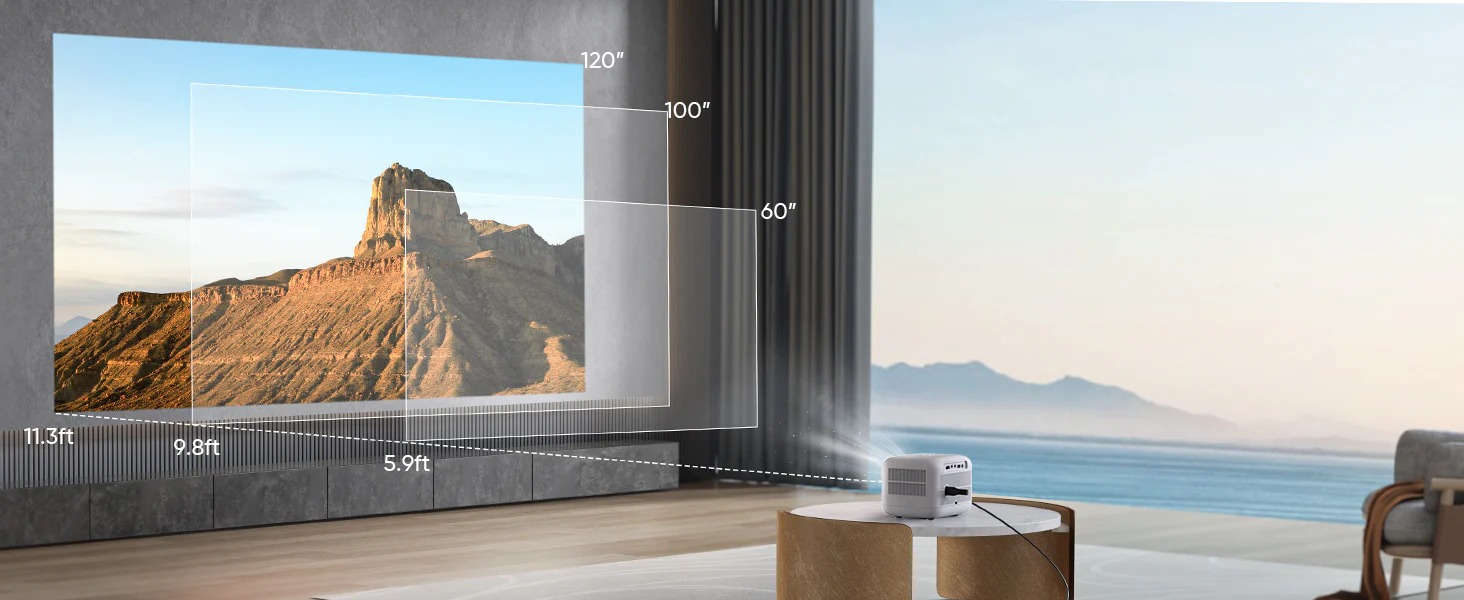 Máy chiếu Mini thông minh Yaber L1 Android Tivi hỗ trợ Full-HD 1080p 4K- Hàng Chính Hãng - Thương hiệu Máy chiếu mini Máy chiếu gia đình văn phòng tốt nhất