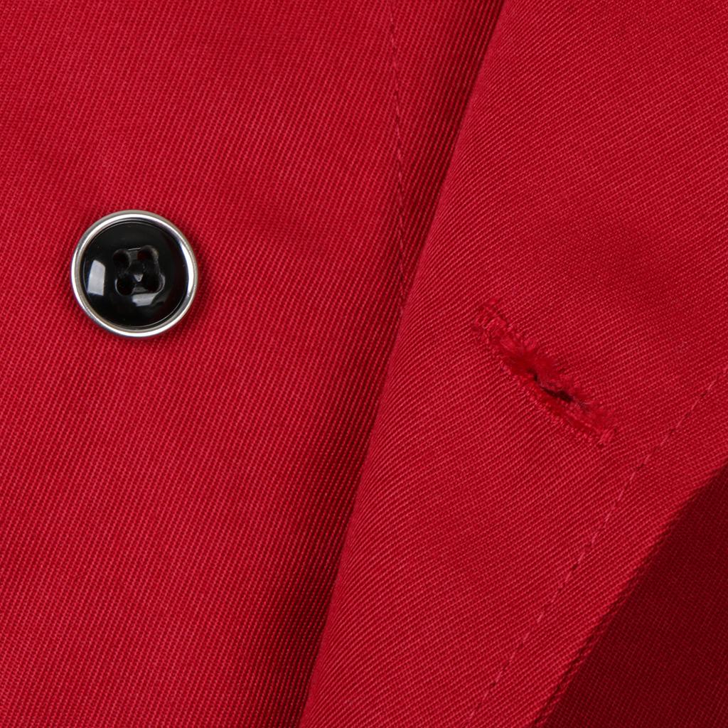 Men's Women's Chef Uniform Coat Cooker Jacket Long Sleeve Workwear Outfits