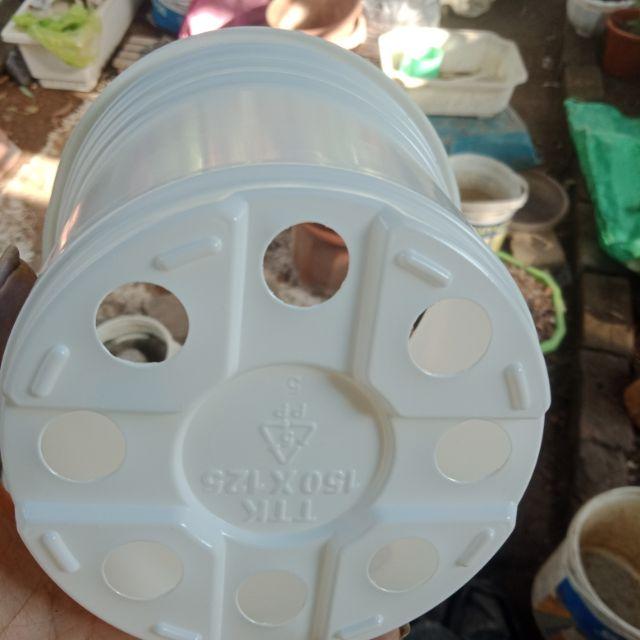 50 cái Chậu nhựa ươm Cây size 15 * 12.5 cm