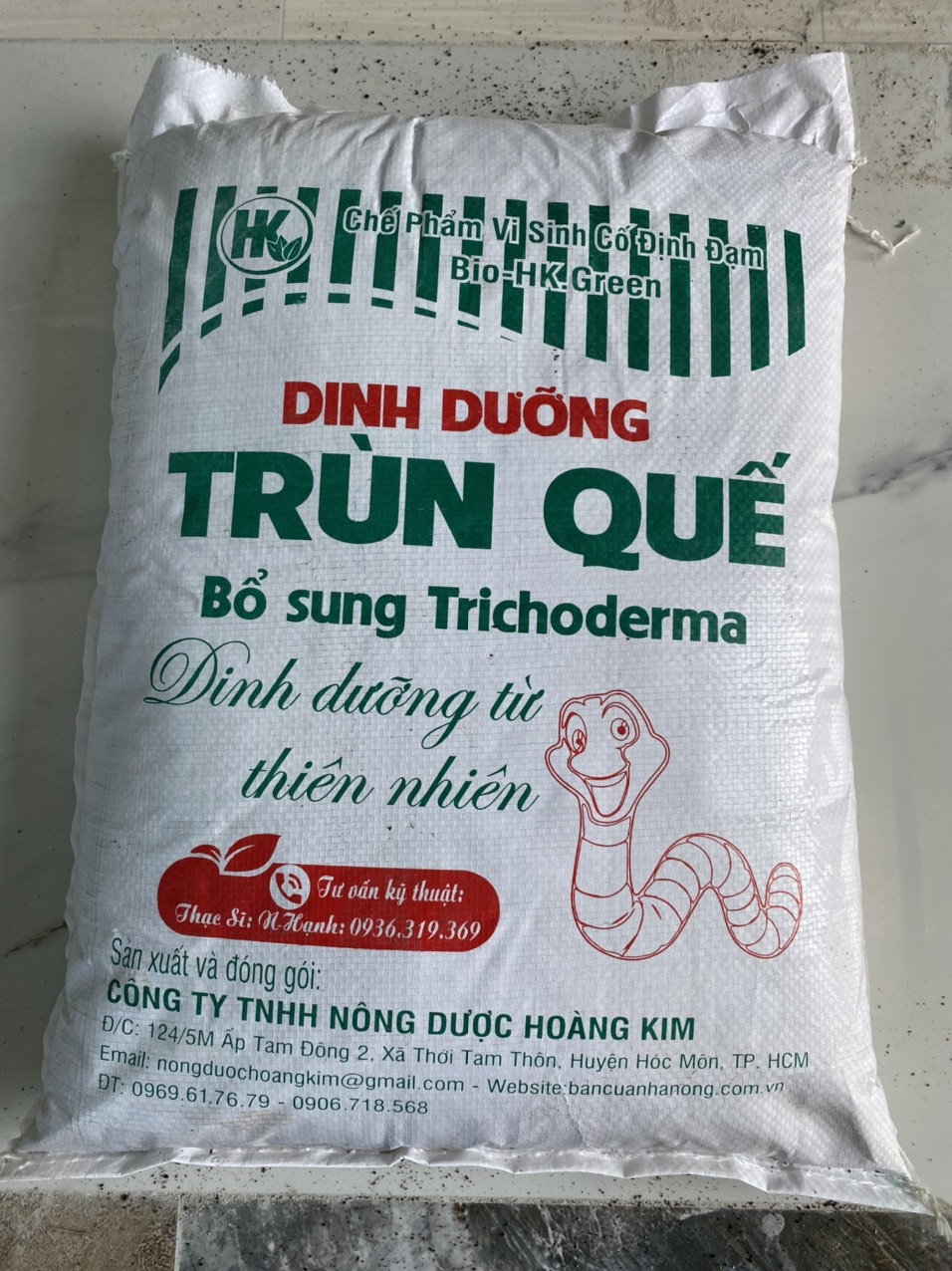 Phân trùn quế dạng bột bao 10 kg