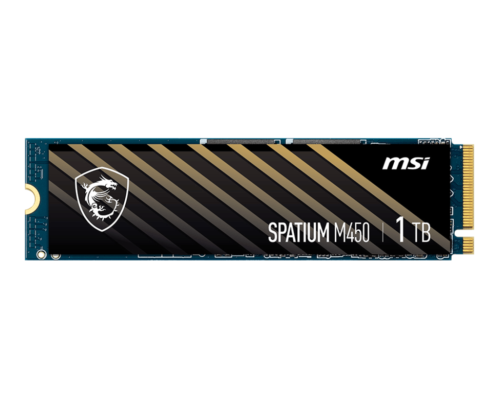 Ổ cứng SSD MSI SPATIUM M450 | PCIe , Gen3 x4 NVMe M.2 | Read 3600 MB/s - Write 3000 MB/s | 600TBW | Bảo hành 5 năm | Hàng Chính Hãng