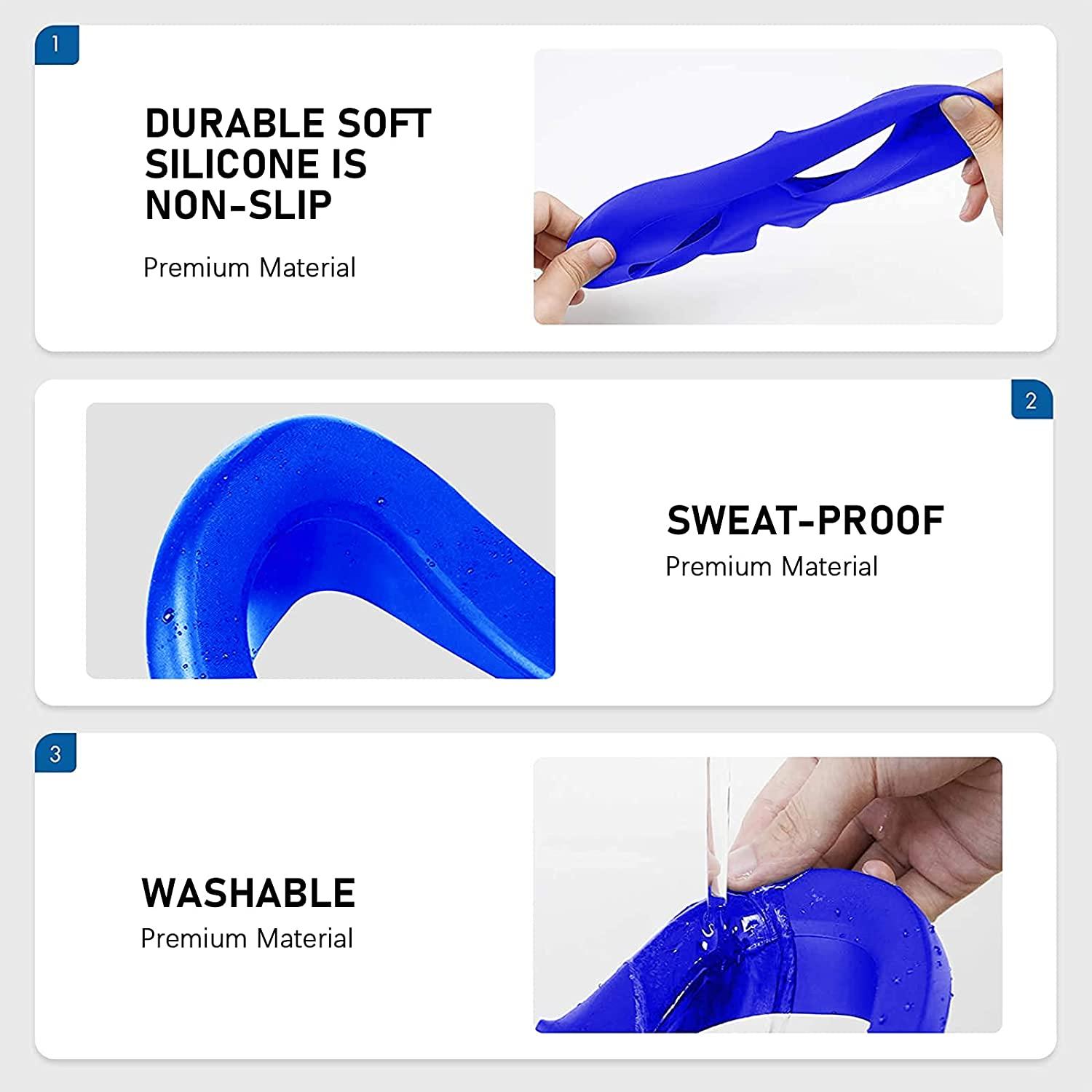 Mặt Nạ Mắt Cho Oculus Quest 2 Kính VR Silicone Chống mồ hôi Chống rò rỉ Ánh Sáng Chặn Tấm Che Mắt Cho Oculus Quest 2 Màu sắc: tím