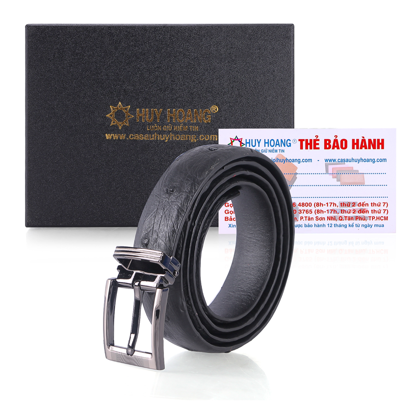 HJ5421-22-23-24 - Dây thắt lưng nữ da đà điểu da hột đen, nâu đất, vàng bò, nâu đỏ