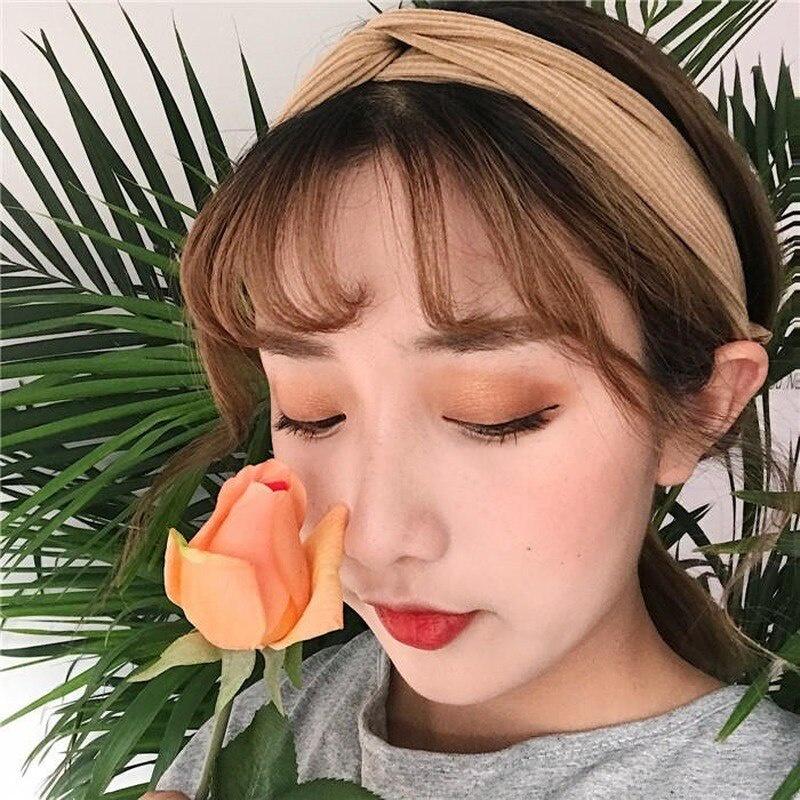 Women Sports Headband Cross Knot Elastic Hair Bands Twisted Knotted Headwrap for Summer Sport Running Gym Headbands Accessories