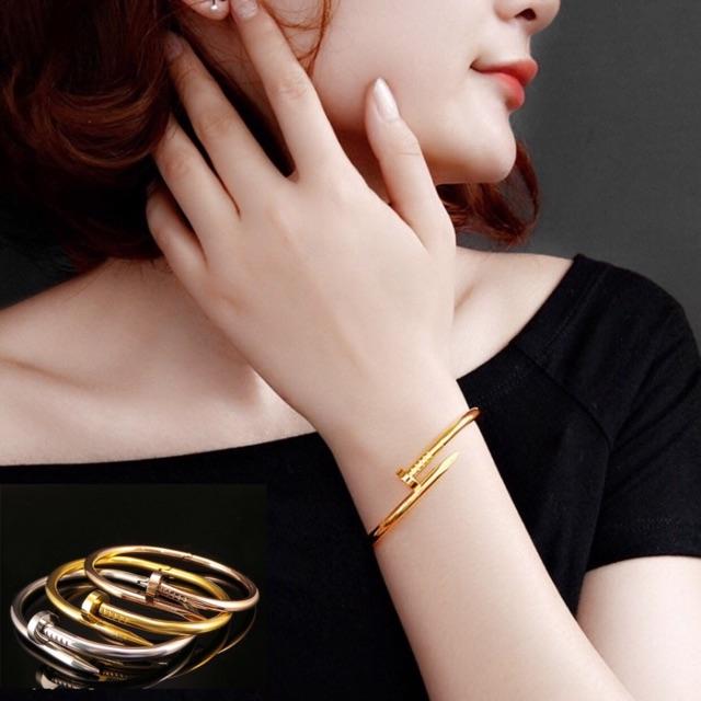 Vòng tay titan đinh cartier VTZ109