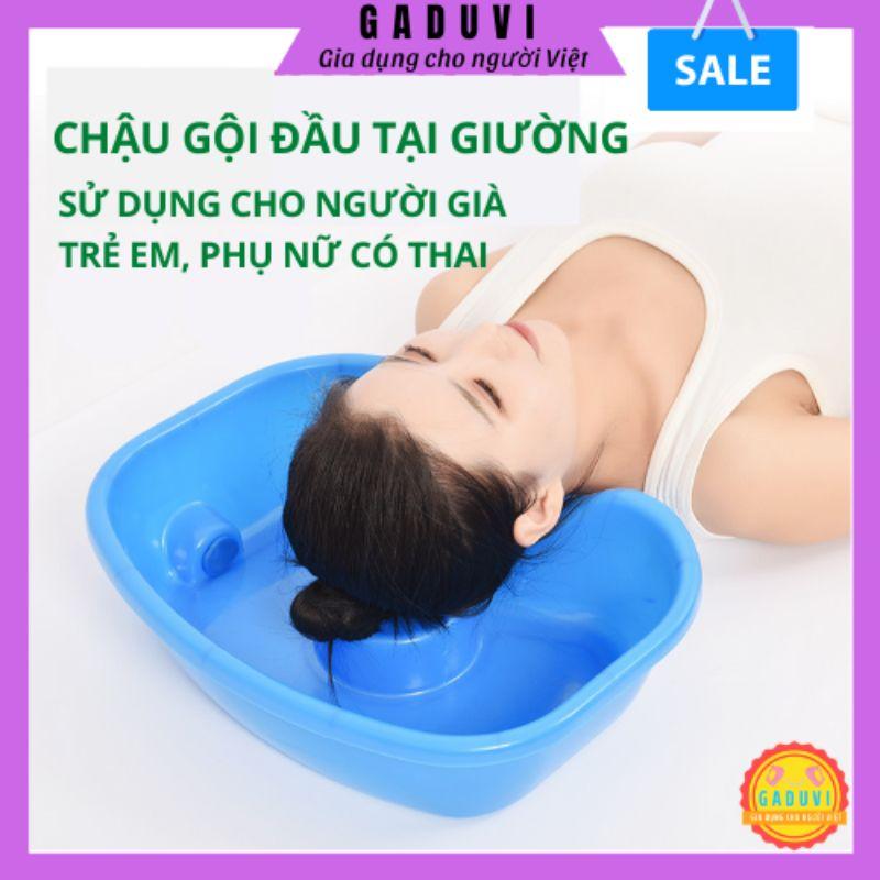 Chậu gội đầu trên giường, thau gội đầu cho người già