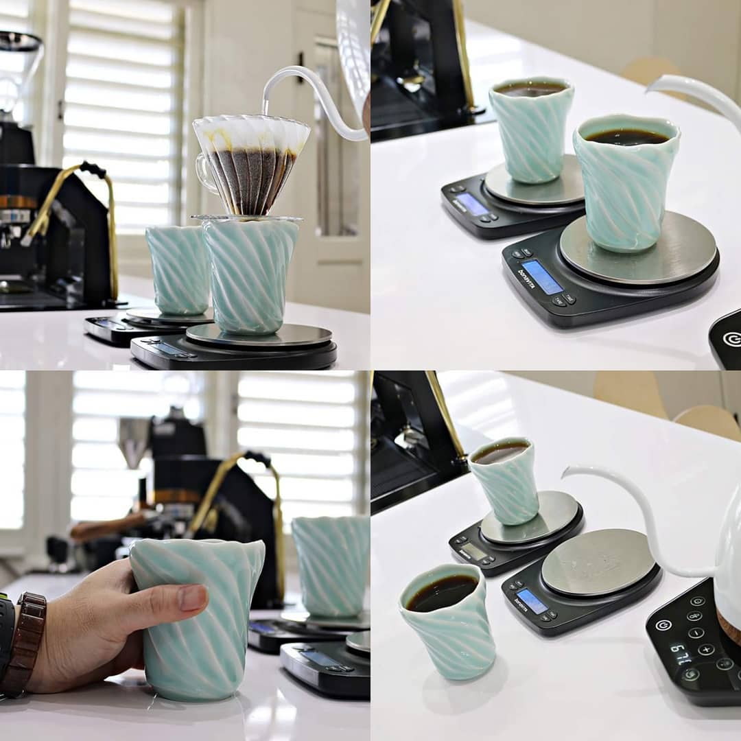 Ly cà phê Brewista Artisan 228ml Coffee Cup - Jade Green ( bộ 2 chiếc )