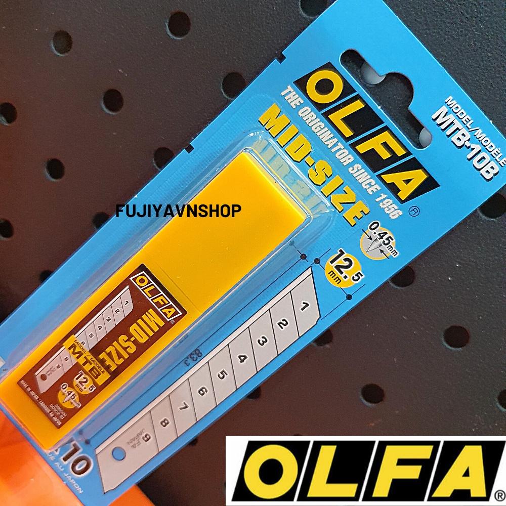 Lưỡi dao cắt 12.5mm OLFA - MTB-10B (gồm 10 lưỡi)