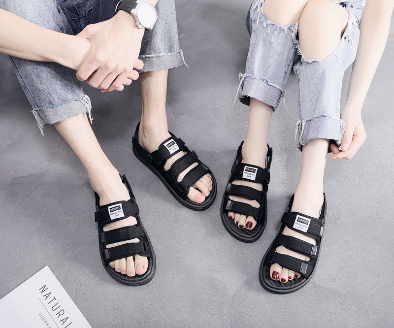 [giá sỉ-hàng nhập] sandal nam nữ, dép quai hậu học sinh sinh viên, sandal học sinh đế mềm êm siêu bền, sandal 3 quai siêu hót trend