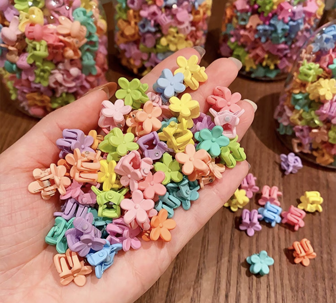 Set 20 kẹp tóc càng cua mini nhiều màu cho bé