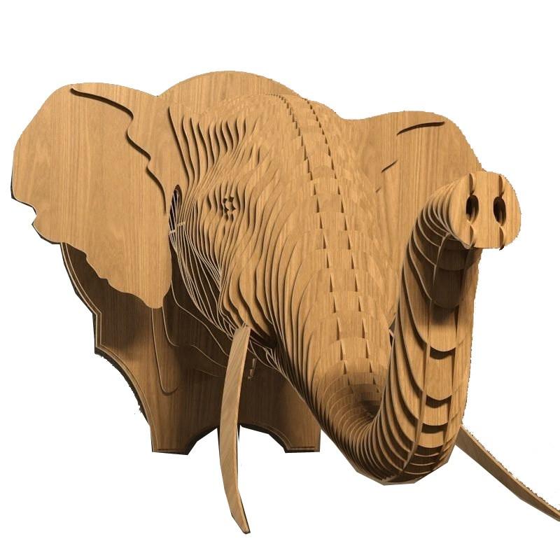 Đầu voi treo tường trang trí jonnydecor