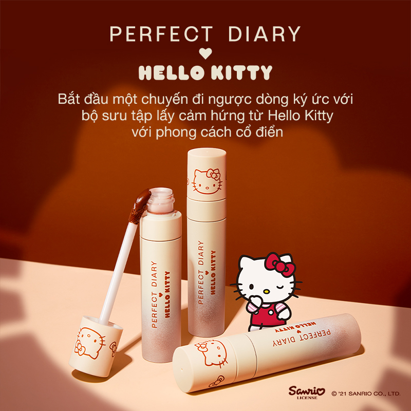 Son Velvet Stain Perfect Diary X Hello Kitty Enchanted Wonderland Phiên Bản Giới Hạn