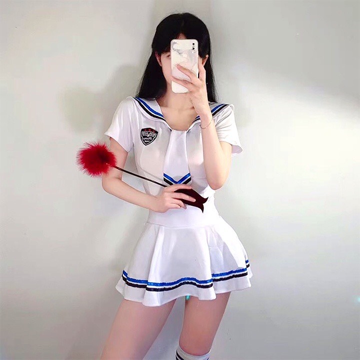 Váy ngủ cosplay kèm chân váy sexy Q705 - Đầm ngủ cosplay - Đồ ngủ cosplay sexy