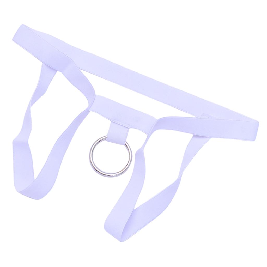 2Pcs Mens G-string Underwear Hollow Ring Pouch Jockstrap Thong Briefs