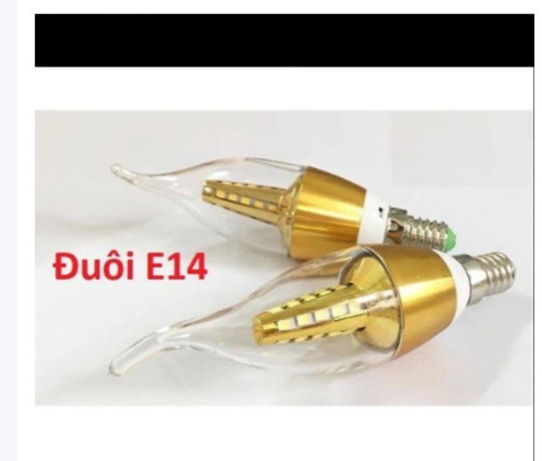 Bóng đèn Led nến 5w quả nhót đuôi E14 -có râu