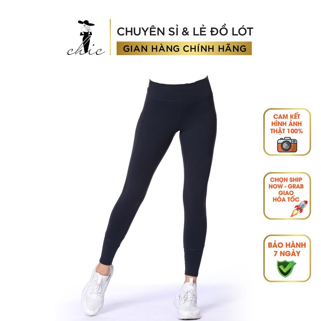 Quần LEGGING CBTLEGG02 Quần Nữ CHIC Nâng Mông Lưng Cao Dáng Đẹp Chất Liệu Vải Cotton