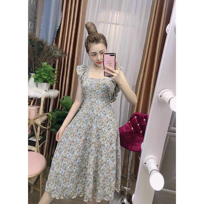 Đầm xòe maxi đi biển siêu sang trọng thời trang trẻ trung cho các nàng