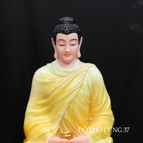 TƯỢNG BỔN SƯ THÍCH CA ÁO VÀNG NGỒI TÒA SEN