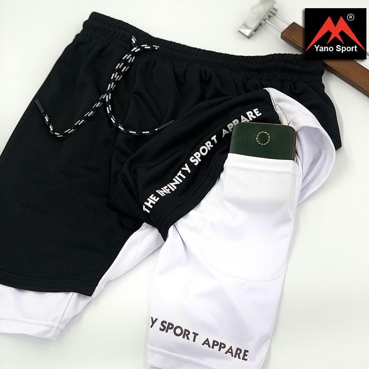 Quần Tập Gym Nam IFNS, 2 Lớp bó đùi, Co Giãn 4 Chiều, trẻ trung, sành điệu IFNS001